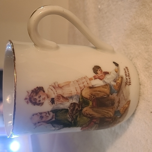 Norman Rockwell the cobbler 1982 vintage mug - Picture 2 of 6